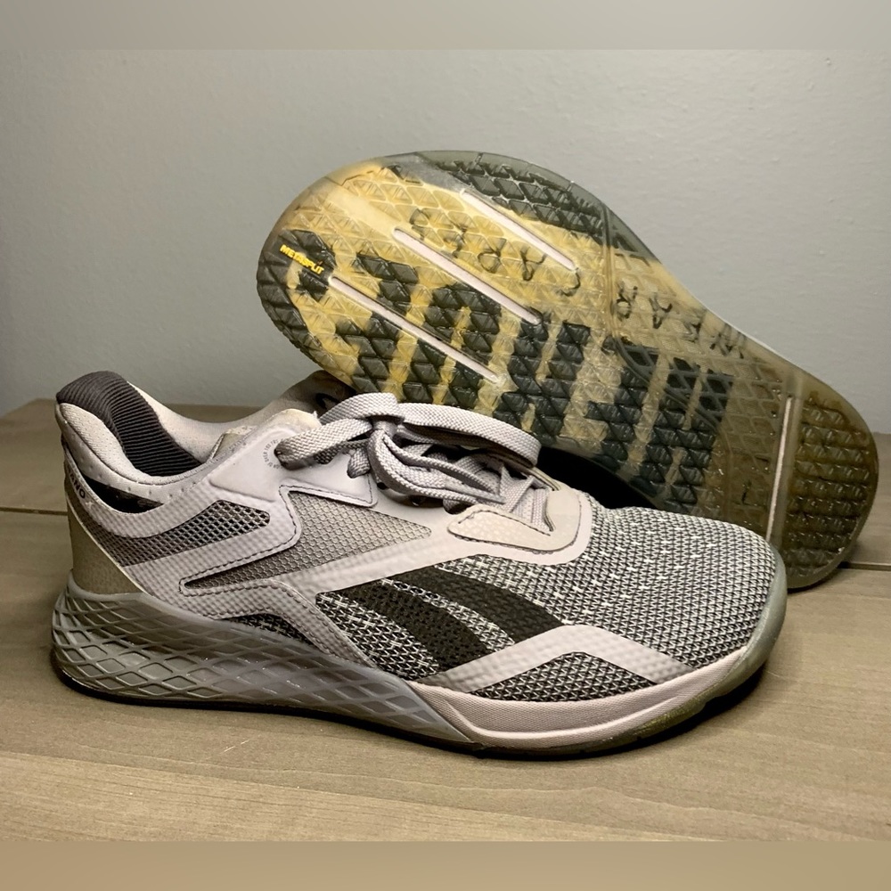 SZ 8 Womens Reebok Nano X Hero Edition Grey CrossFit shoes